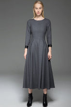 Load image into Gallery viewer, women wool dress
