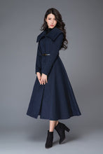 Load image into Gallery viewer, vintage inspired swing maxi wool coat C998#
