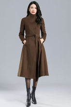 Load image into Gallery viewer, Vintage Inspired Wool Coat Women C2460
