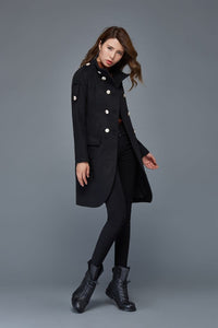 Double breasted military  wool  jacket C980