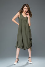 Load image into Gallery viewer, Modern Loose Sleeveless Casual Dress with Drawstring Detail C930
