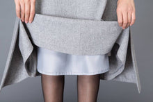 Load image into Gallery viewer, Pleated midi wool skirt in grey C1020

