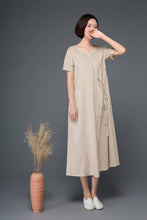 Load image into Gallery viewer, long linen dress
