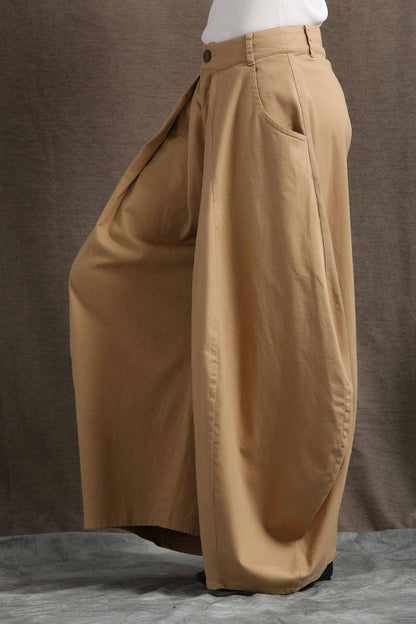 Brown pants, womens pants, summer trousers, casual pants, long pants, wide leg pants, fashion pants, loose trousers,  womens trousers C412