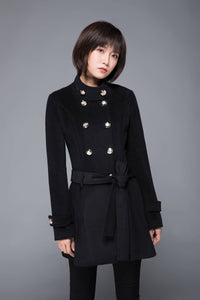 double breasted wool jacket c1222