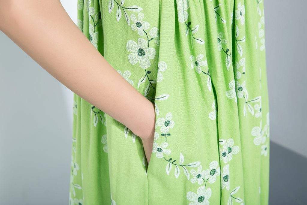Maternity dress, midi dress, oversized dress, linen tunic, long linen dress, summer dress, linen dress women, casual dress  C1115