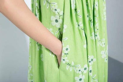 Maternity dress, midi dress, oversized dress, linen tunic, long linen dress, summer dress, linen dress women, casual dress  C1115