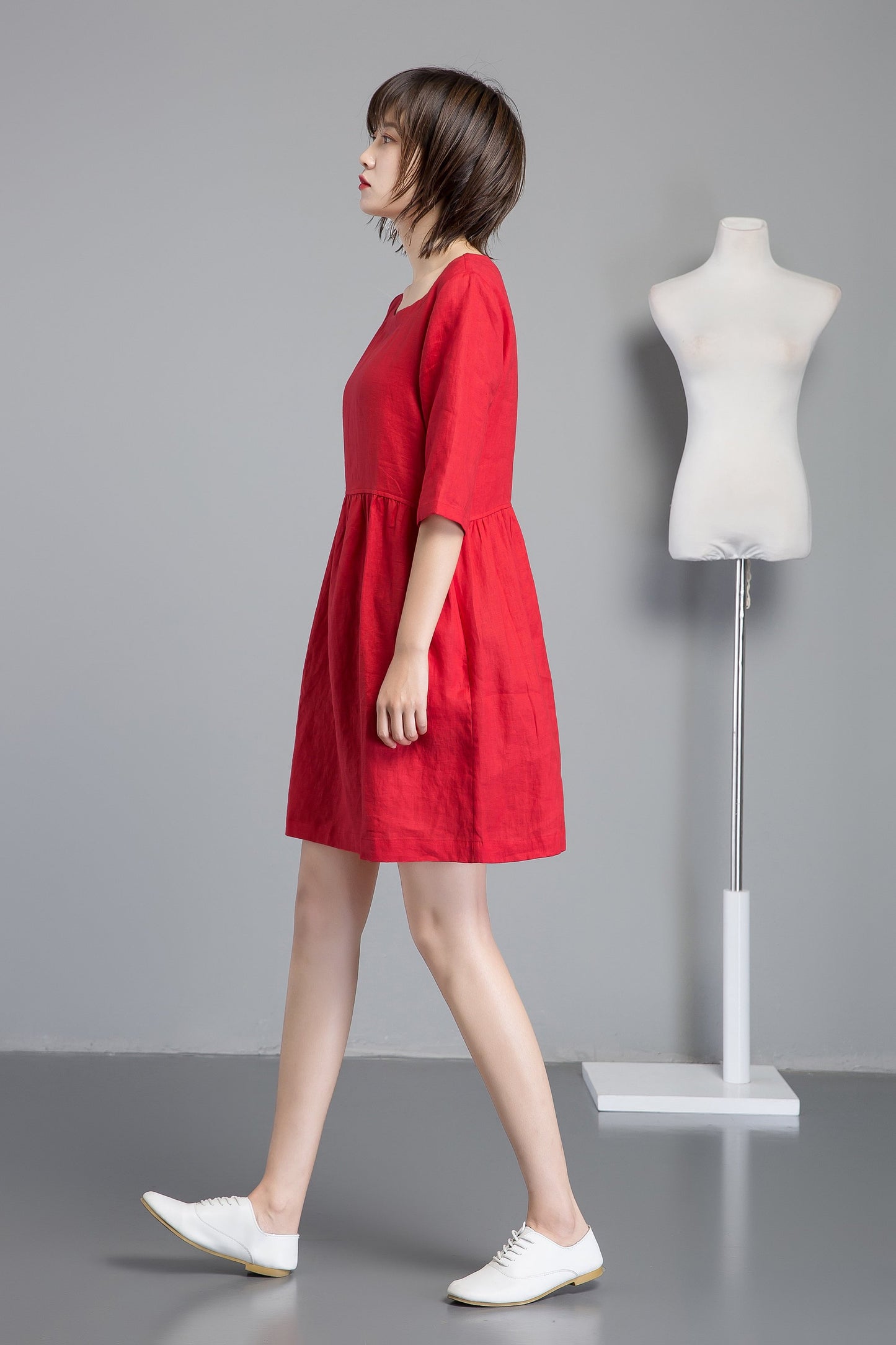 Shift dress, Linen simple dress, Basic linen dress, Loose linen dress, Washed linen dress, Linen tunic, womens dresses C1260