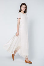 Load image into Gallery viewer, Maxi Linen Loose Casual Long Woman Dress C1101
