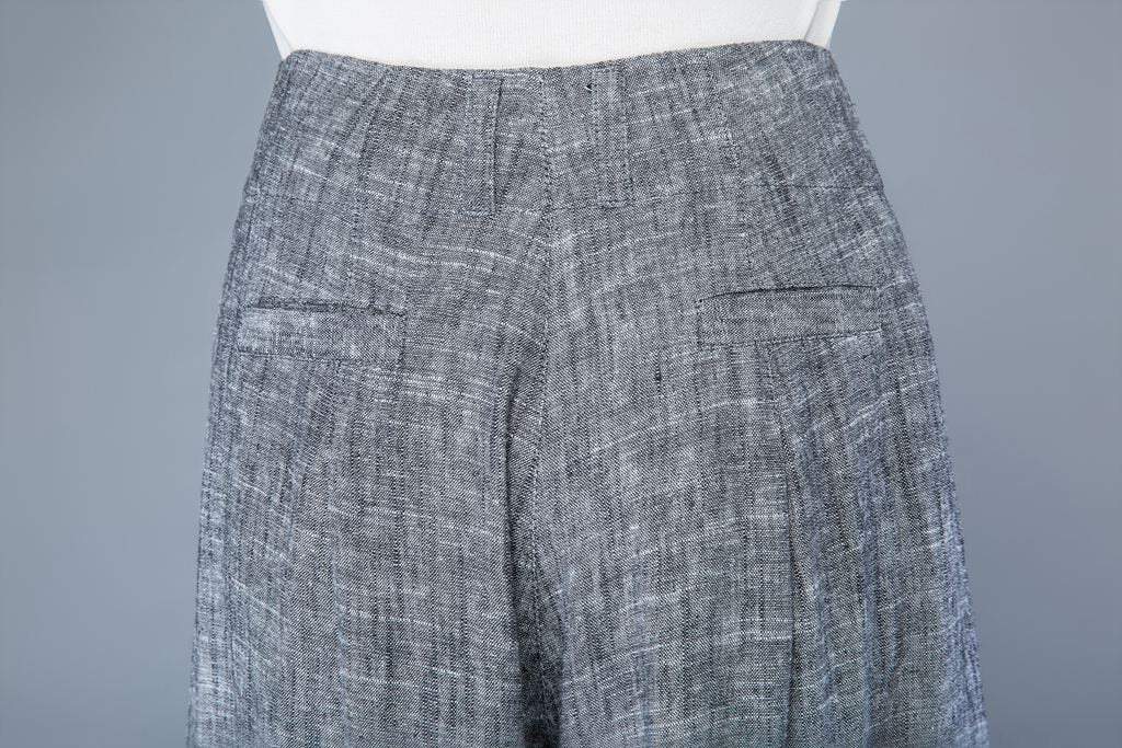 gray linen Wide leg pants, palazzo pants, loose linen pants, high waisted pants, linen pants women, summer linen pants, pants women C1055