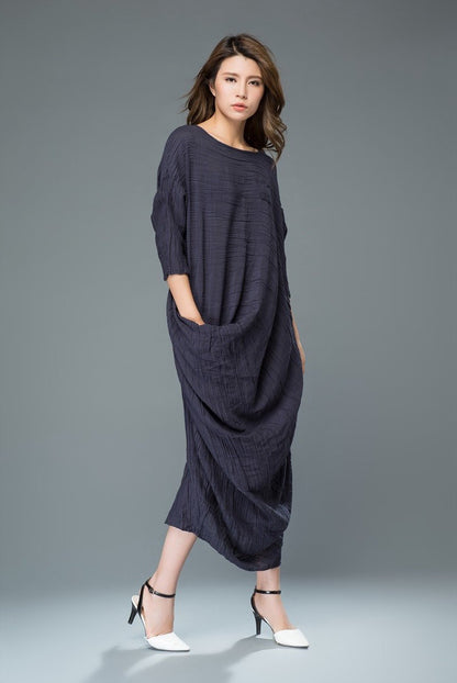 Linen dress, long linen dress, woman dress, maxi dress, long dress, linen dress women, linen summer dress, loose linen dress C929