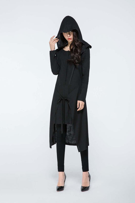 wrap linen dress