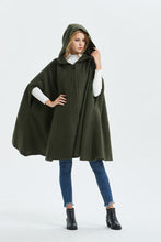 Load image into Gallery viewer, Women&#39;s wool cape coat for winter C1331#
