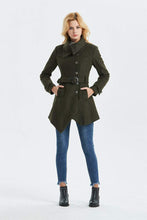 Load image into Gallery viewer, Army green coat, warm coat C1320
