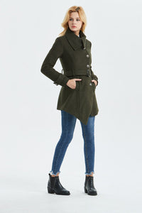 Army green coat, warm coat C1320