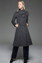 Load image into Gallery viewer, women&#39;s long wool trench coat  C1344
