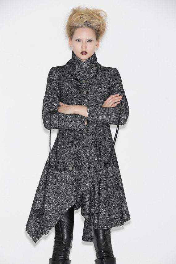 Army Green Modern Coat C183