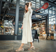 Load image into Gallery viewer, Casual linen maxi dress  C1374
