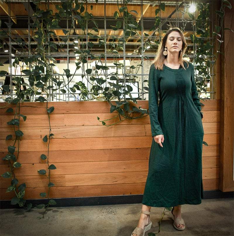 long linen dress