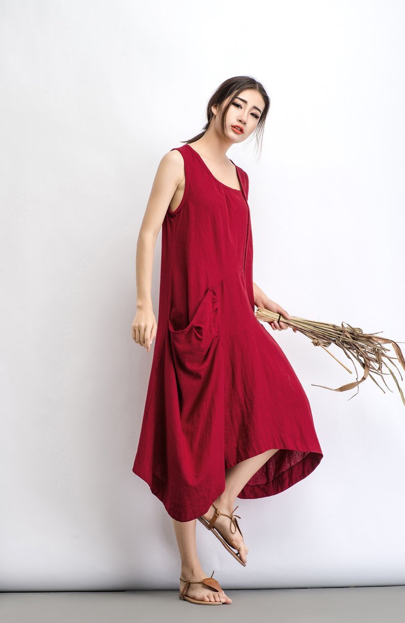 Summer Womens Long Organic Cotton Dress Muslim Dress 2023 Sleeve O Neck  Asymmetric Maxi Vestido For Beach Party From Chenweitingg, $25.44 |  DHgate.Com