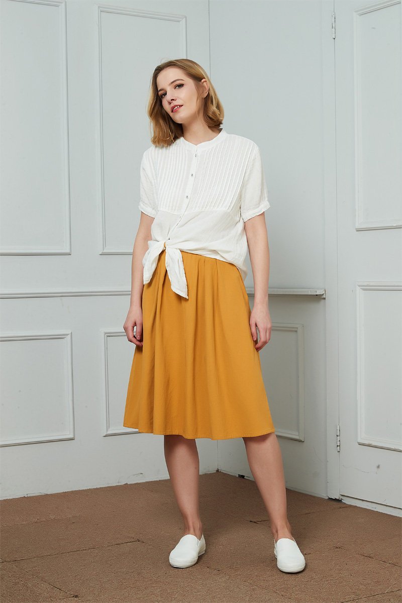 Oversized White Washed Linen Shirt Women C1457 L#yy04028