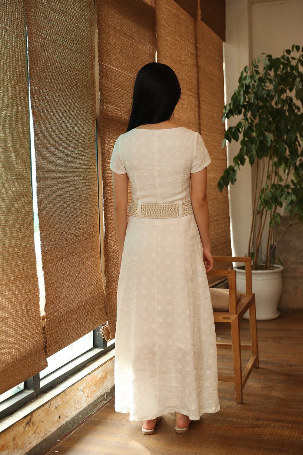 white dress