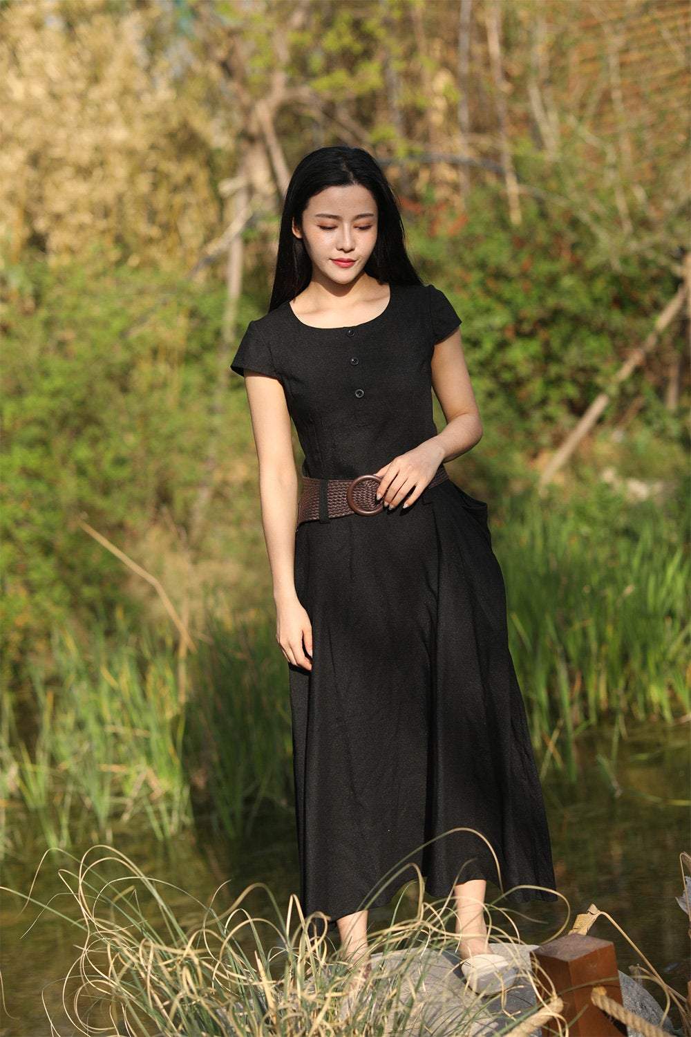 black dress