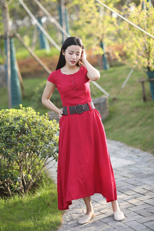 red dress