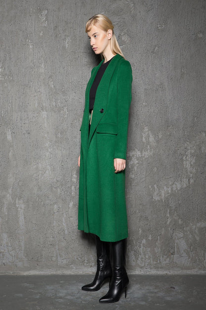 Green wool coat, Wool Coat, coat, jacket, Emerald green coat, maxi coat, Winter Coat, vintage coat, trench coat, winter coat green C715