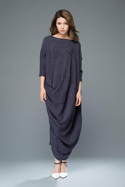 Linen dress, long linen dress, woman dress, maxi dress, long dress, linen dress women, linen summer dress, loose linen dress C929
