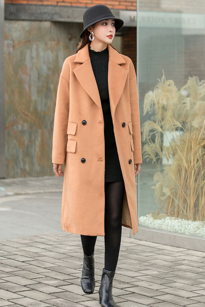 Women Loose Long Wool Coat C1763